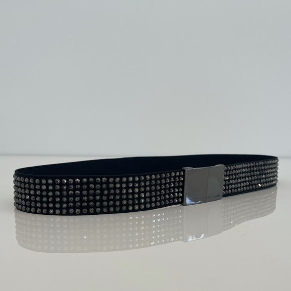 ARMANI EXCHANGE BLACK EMBELLISHED BELT NWOTS! main image 11